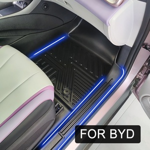 พรมปูพื้นรถยนต์ TPE 5D คุณภาพสูง ตกแต่งสวยงาม ทำความสะอาดง่าย สีดำ หนา 3.5 มม. สำหรับ BYD Atto 2 - Product Image 3