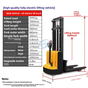 High-Quality 3-Ton Electric Pallet Stacker For Warehouse Material Handling - Product Image 2