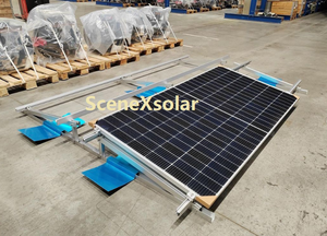 Système de montage <span class=keywords><strong>solaire</strong></span> SceneX Solar East West en aluminium 6005-T5 anodisé argent, garantie 10 ans, norme AS/NZ1170.2 pour l'énergie <span class=keywords><strong>solaire</strong></span> - Product Image 4