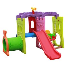 Aire de jeux balançoire et toboggan pour enfants, ensemble de jouets pour le château, le parc aquatique intérieur, en plastique, en HDPE - Product Image 6