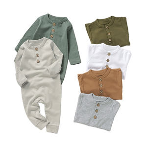 Jumpsuit bayi katun organik lembut alami dari 20 buah Jumpsuit 100% Romper katun organik bayi - Product Image 1