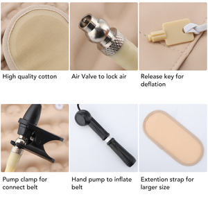 フィティーズ カスタムアップグレード 調整可能 減圧腰椎サポートベルト エアトラクション 腰痛緩和 ウエストサポート - Product Image 4