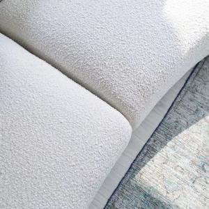 Nordico moderno divano in tessuto curvo Set salone di bellezza Area Reception casa tessuto divano Set mobili - Product Image 3