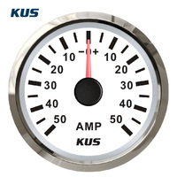 Jauge d'ampèremètre KUS SEA-V Series 52 mm, jauges automobiles 12 V/24 V pour bateau universel