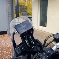 Navigateur GPS pour moto Aoocci C3 Plus 5 pouces avec CarPlay sans fil, écran tactile HD, étanche