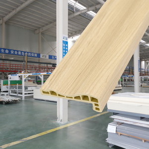 Coextrusion intérieur bois plastique <span class=keywords><strong>Composite</strong></span> plancher de terrasse et panneau mural L coin bord couverture WPC coin d'extrémité - Product Image 1