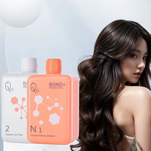 Q8 Bond+ Lotion permanente <span class=keywords><strong>à</strong></span> la cystéamine pH 9.0 Soin réparateur au collagène pour boucles professionnelles certifiée ISO 22716 pour cheveux abîmés 400ml*2 - Product Image 1