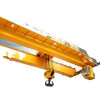 Pont roulant motorisé de type QD 5 tonnes à commande PLC, portée 10,5 m, hauteur de levage 16 m, pour usage en atelier