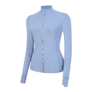 Chaqueta Lulu Original Gold Label para Mujer, Corte Ajustado, Cuello Alto, Manga Larga, para Yoga, con Cierre Dorado y Función <span class=keywords><strong>de</strong></span> Absorción <span class=keywords><strong>de</strong></span> Sudor - Product Image 3