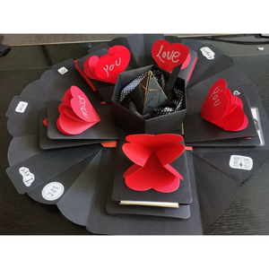 Personnalisé Noël Grande <span class=keywords><strong>Surprise</strong></span> Coeur Cadeau de Mariage Boîte à Bijoux Explosion <span class=keywords><strong>Surprise</strong></span> <span class=keywords><strong>Album</strong></span> <span class=keywords><strong>Photo</strong></span> Boîtes - Product Image 4