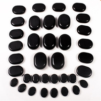 Ensemble de pierres de massage de luxe Ensemble de massage aux pierres chaudes de basalte pour la thérapie thermale de beauté Coffret cadeau de pierre de guérison Pierre d'énergie