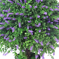 Haute qualité topiaire artificielle bonsaï arbre pots faux lavande fleur arbre pour mariage maison jardin décor