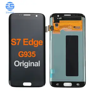 תצוגת s7 קצה עבור סמסונג גלקסי s7 קצה lcd תצוגה עבור סמסונג s7 תצוגת מסך