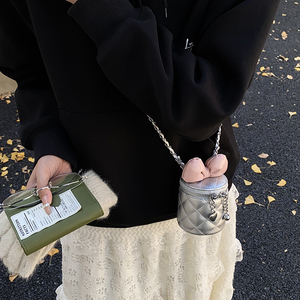 Nuova Borsa a Tracolla da Ragazza di Design 2026 in Colori Pastello con Pelle PU <span class=keywords><strong>e</strong></span> Design con Catena a Fiocco - Product Image 5