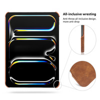 Nouveauté Coque arrière rigide en cuir PU personnalisée pour iPad Pro 11 pouces M5 M4 2026 2025 2024