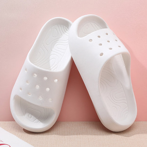 Pantuflas de EVA para Mujer Guru, Suela Gruesa Antideslizante, Punta Redonda, Tallas 35-40, Color Blanco, Rosa, Verde Claro, Amarillo, para Usar en Casa en Verano - Product Image 1