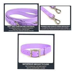 <strong>2026</strong> Hot Sale Waterproof Adjustable Luxury Custom <strong>Pet</strong> Dog <strong>Collar</strong> Leash Harness Set - Product Image 6
