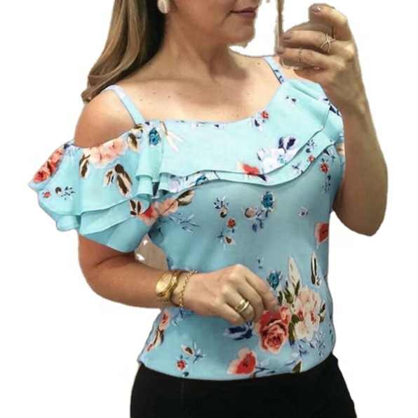 ruffle sleeve off the shoulder top