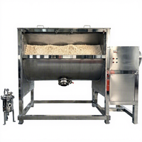 Mélangeur de poudre horizontal HUAZHIYI, 5,5 kW, acier inoxydable, capacité 1000 L, moteur AC 380 V, multifonctionnel pour le mélange de poudres alimentaires
