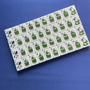 Tuiles de Mahjong en Acrylique 4 Couches Bicolores pour Soirées de Mahjong Décontractées – 36 Pouces – Vente Directe Usine - Product Image 5
