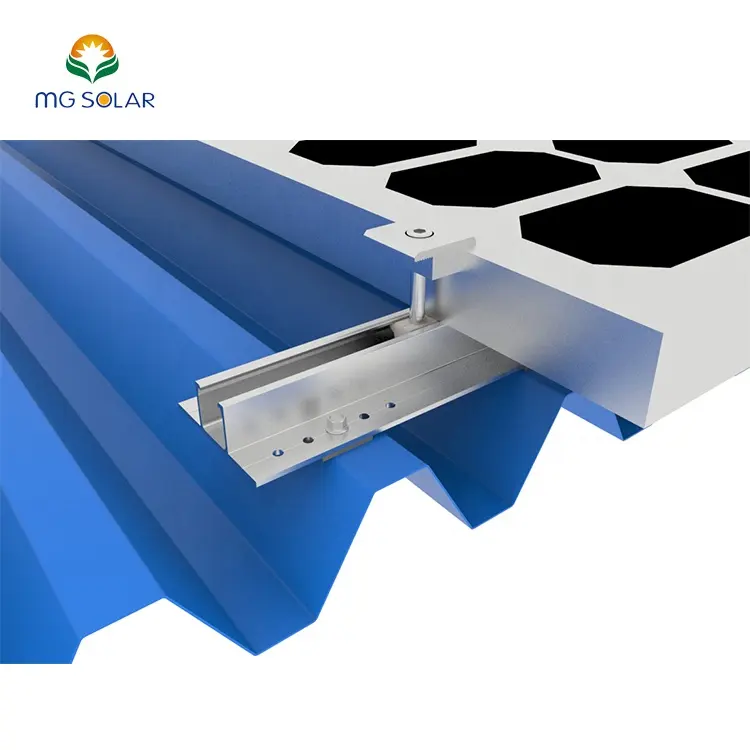 Din Metal Aluminum Rail Mounting Roof Solar Panel Aluminum Profile Mini Rail