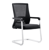 Chaise de bureau ergonomique pour secrétaire, avec accoudoirs métalliques réglables, dossier haut en maille, pivotante, pour bureau à domicile, réunions, directement de l'usine