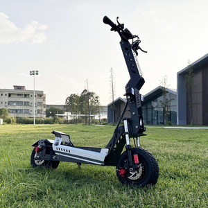 Patinete Eléctrico Plegable <span class=keywords><strong>de</strong></span> 13 Pulgadas con Neumáticos Grandes, Doble Motor, Poste con Logotipo, Reposapiés y Logotipo - Product Image 4