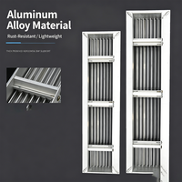 Grilles de ventilation linéaires en alliage d'aluminium Lishine modernes, finition antirouille, robustes, garantie 2 ans, personnalisables