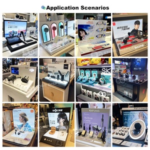 Custom Interactive Acrylic Counter Display Stand with LCD Audio Video Player for Smart Devices Retail Brand Flagship Store - Product Image 6