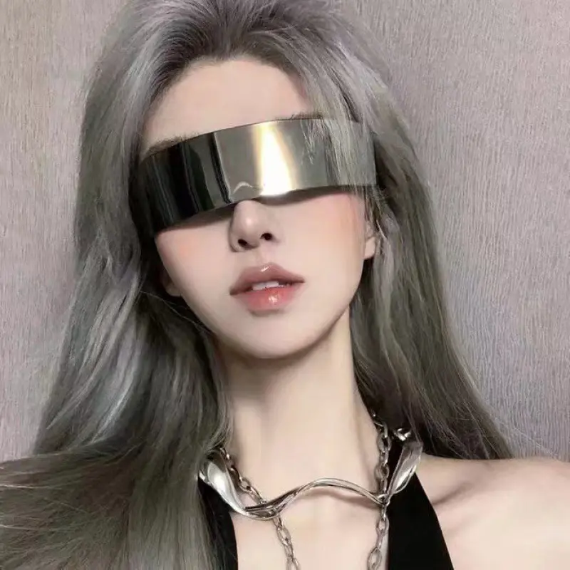 S2663 Punk tương lai khoa học và công nghệ cảm giác bảo vệ mắt kính New Dance Sunglasses
