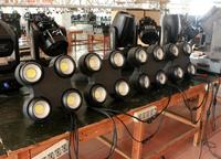 Projecteur LED COB DMX512 4x100W à 4 Faisceaux, Lumière Blanche Chaude pour Théâtre et Studio