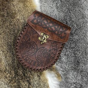 Ceinture de cosplay viking Renaissance, pochette de ceinture, protège-bras, accessoires de costume de <span class=keywords><strong>pirate</strong></span> médiéval, sac de taille brun noir, accessoires de costume - Product Image 4