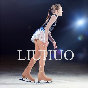 Pantimedias de <span class=keywords><strong>Patinaje</strong></span> Artístico LIUHUO para Niñas, Pantimedias de <span class=keywords><strong>Patinaje</strong></span> de Alto Rendimiento, Pantalones de Yoga para Mujer con Pedrería - Product Image 3