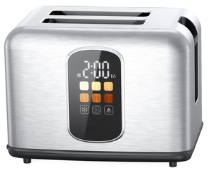 Tostadora de Pan Automática Multifuncional de Acero Inoxidable con Control Electrónico y Bandeja Recolectora de Migas Desmontable, Más Vendida - Product Image 2