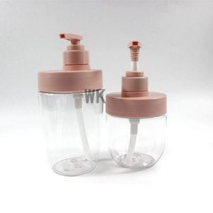 Rosa bocca larga PET plastica bottiglia di Gel doccia lozione per le <span class=keywords><strong>mani</strong></span> Shampoo <span class=keywords><strong>detergente</strong></span> per il viso per crema per il viso - Product Image 1