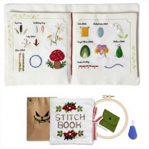 Kit <span class=keywords><strong>de</strong></span> Libro <span class=keywords><strong>de</strong></span> Puntadas <span class=keywords><strong>de</strong></span> Bordado, Muestra <span class=keywords><strong>de</strong></span> Puntadas con Aguja, Organizador <span class=keywords><strong>de</strong></span> Telas para Coser, Libro <span class=keywords><strong>de</strong></span> Manualidades con Aguja para Principiantes - Product Image 1