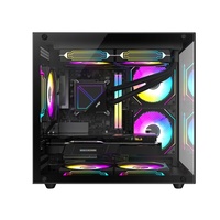 AntarcChill Custom Micro Atx Computer Case Glass Panel MAtx Cases&Towers Aluminium Desktop Pc Gaming Computer Case