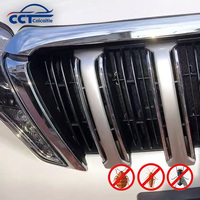 Grilles de calandre avant en acier inoxydable pour Toyota Land Cruiser Prado FJ150 2014 2015 2016 2017 Accessoires