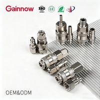Raccord rapide pneumatique en métal Gainnow de style européen 1/4" 1/2" 3/8" mâle/femelle avec filetage BSP pour air comprimé