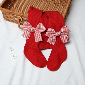 New Spring Autumn Fashion Baby Kid <strong>Girl</strong> Stockings Red Bow Combed Cotton Pantyhose for <strong>Girls</strong> Elastic <strong>Christmas</strong> Socks Kids <strong>Tights</strong> - Product Image 5