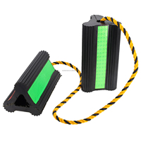 Cales d'avion personnalisées avec corde en nylon, cales antidérapantes en caoutchouc de 21 cm, bloque-roues de support au sol, bloc de pneu durable