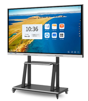 Panel de TV Interactivo Táctil Todo en Uno de 86 Pulgadas y 4K, Quiosco de Enseñanza con Puertos USB/DVI/Serie, Nuevo