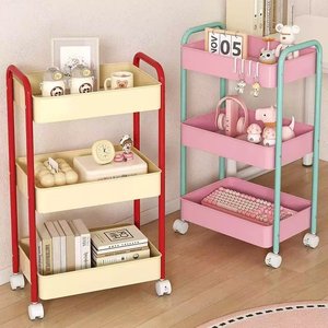 Chariot de rangement Tomizawa à 3 niveaux avec roulettes pour l'organisation de la maison, de la cuisine et de la chambre - Product Image 1