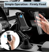 Nouveau support de téléphone portable et tablette réglable à 360° pour porte-gobelet de voiture, adaptateur extensible pour téléphone portable et tablette
