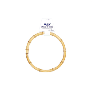 Anello in bambù Iln 17mm naturale per borse e accessori - Product Image 2