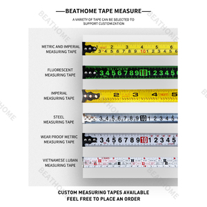 <span class=keywords><strong>Nastro</strong></span> di misura in acciaio personalizzato <span class=keywords><strong>professionale</strong></span> BEATHOME 3M 5 metri 7.5M <span class=keywords><strong>metro</strong></span> metrico - Product Image 6