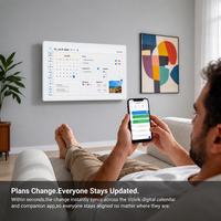OEM ODM Kalender Digital WiFi 21,5 Inci dengan Android 15, Penyimpanan 32GB, Jadwal Tugas Keluarga, Jam Hadiah, MP4, Asisten Suara AI