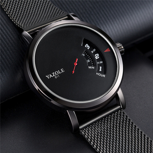 Yazole 509 <span class=keywords><strong>511</strong></span> xem nam rỗng reloj Hombre thời trang sáng tạo thạch anh Đồng hồ đeo tay dây đeo bằng thép không gỉ Đồng hồ nam - Product Image 6