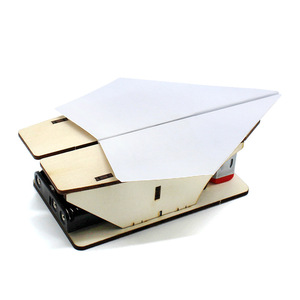Wooden Paper Airplane Launcher Diy Science Kit Educational Toy For Kids Manual Operation Geometric Shape <b>Model</b> <b>Building</b> - Product Image 1