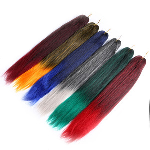 Ingrosso pretested Jumbo Ombre Crochet Yaki treccia sintetica capelli Pre stirati espressione treccia capelli alla rinfusa - Product Image 4
